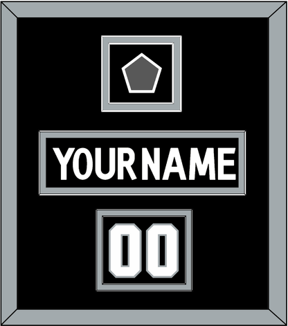 Los Angeles Nameplate, Number (Shoulder) & Stanley Cup Finals Patch - Home Black (2011-2017) - Signature Tier 2