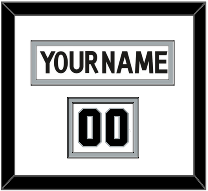 Los Angeles Nameplate & Number (Shoulder) - Road White (2017-2024) - Signature Tier 1