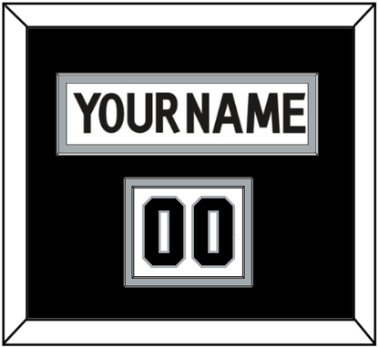 Los Angeles Nameplate & Number (Shoulder) - Road White (2011-2017) - Signature Tier 2