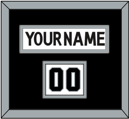 Los Angeles Nameplate & Number (Shoulder) - Road White (2017-2024) - Signature Tier 2