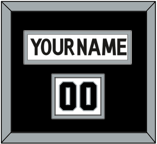 Los Angeles Nameplate & Number (Shoulder) - Road White (2017-2024) - Signature Tier 2