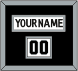 Los Angeles Nameplate & Number (Shoulder) - Road White (2011-2017) - Double Mat 2