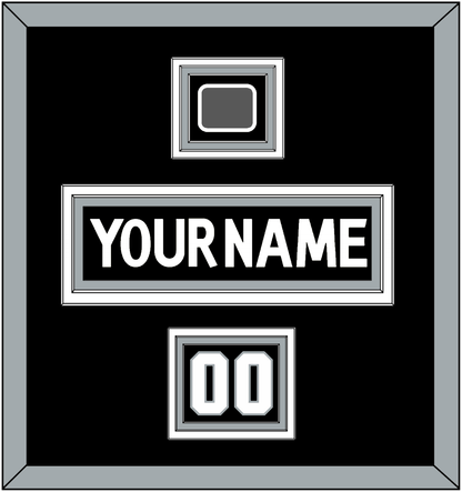 Los Angeles Nameplate, Number (Shoulder) & Stanley Cup Finals Patch - Home Black (2011-2017) - Premier Tier 2