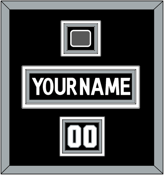 Los Angeles Nameplate, Number (Shoulder) & Stanley Cup Finals Patch - Home Black (2011-2017) - Premier Tier 2