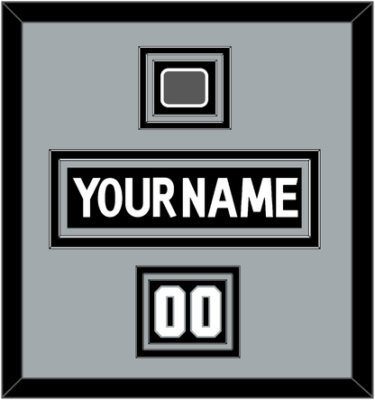 Los Angeles Nameplate, Number (Shoulder) & Stanley Cup Finals Patch - Home Black (2011-2017) - Premier Tier 3