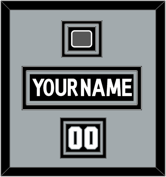 Los Angeles Nameplate, Number (Shoulder) & Stanley Cup Finals Patch - Home Black (2011-2017) - Premier Tier 3