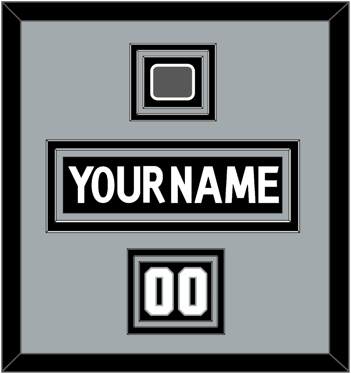 Los Angeles Nameplate, Number (Shoulder) & Stanley Cup Champions Patch - Home Black (2011-2017) - Premier Tier 3