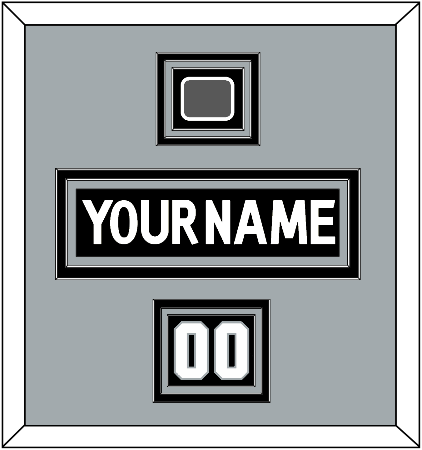 Los Angeles Nameplate, Number (Shoulder) & Stanley Cup Champions Patch - Home Black (2011-2017) - Premier Tier 3