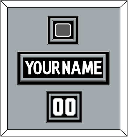 Los Angeles Nameplate, Number (Shoulder) & Stanley Cup Champions Patch - Home Black (2011-2017) - Premier Tier 3