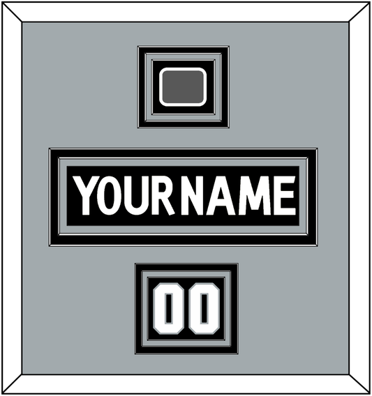 Los Angeles Nameplate, Number (Shoulder) & Stanley Cup Finals Patch - Home Black (2011-2017) - Premier Tier 3