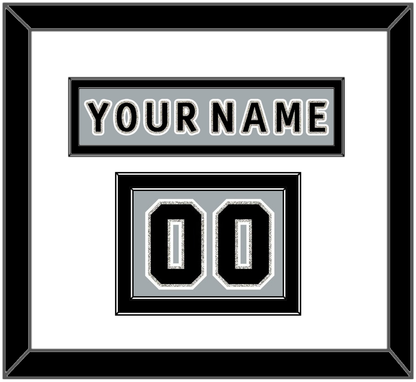 Los Angeles Nameplate & Number (Shoulder) - Alternate Gray (2018-2021) - Signature Tier 1
