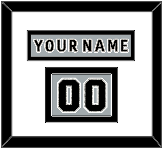Los Angeles Nameplate & Number (Shoulder) - Alternate Gray (2018-2021) - Signature Tier 1