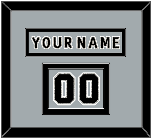 Los Angeles Nameplate & Number (Shoulder) - Alternate Gray (2018-2021) - Signature Tier 2