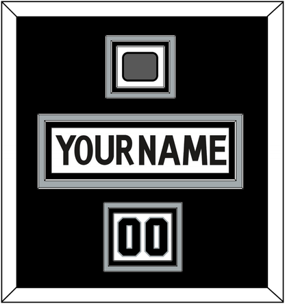 Los Angeles Nameplate, Number (Shoulder) & Stanley Cup Champions Patch - Road White (2011-2017) - Premier Tier 3