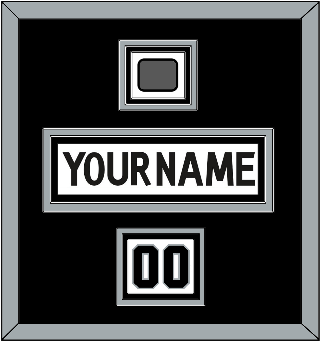 Los Angeles Nameplate, Number (Shoulder) & Stanley Cup Champions Patch - Road White (2011-2017) - Premier Tier 3
