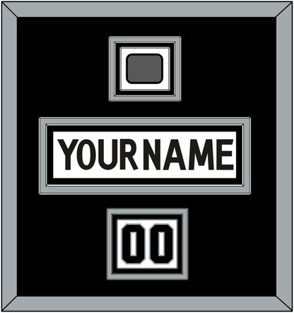 Los Angeles Nameplate, Number (Shoulder) & Stanley Cup Finals Patch - Road White (2011-2017) - Premier Tier 3