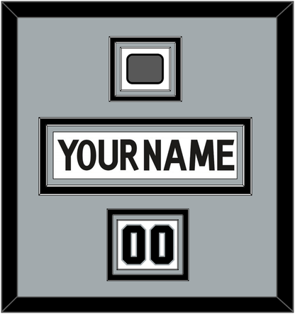 Los Angeles Nameplate, Number (Shoulder) & Stanley Cup Finals Patch - Road White (2011-2017) - Premier Tier 4