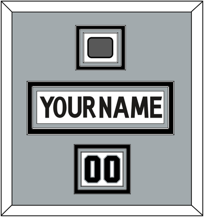 Los Angeles Nameplate, Number (Shoulder) & Stanley Cup Finals Patch - Road White (2011-2017) - Premier Tier 4