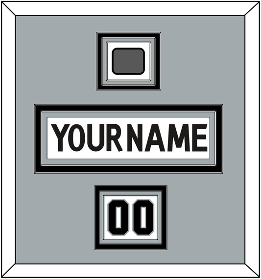 Los Angeles Nameplate, Number (Shoulder) & Stanley Cup Finals Patch - Road White (2011-2017) - Premier Tier 4