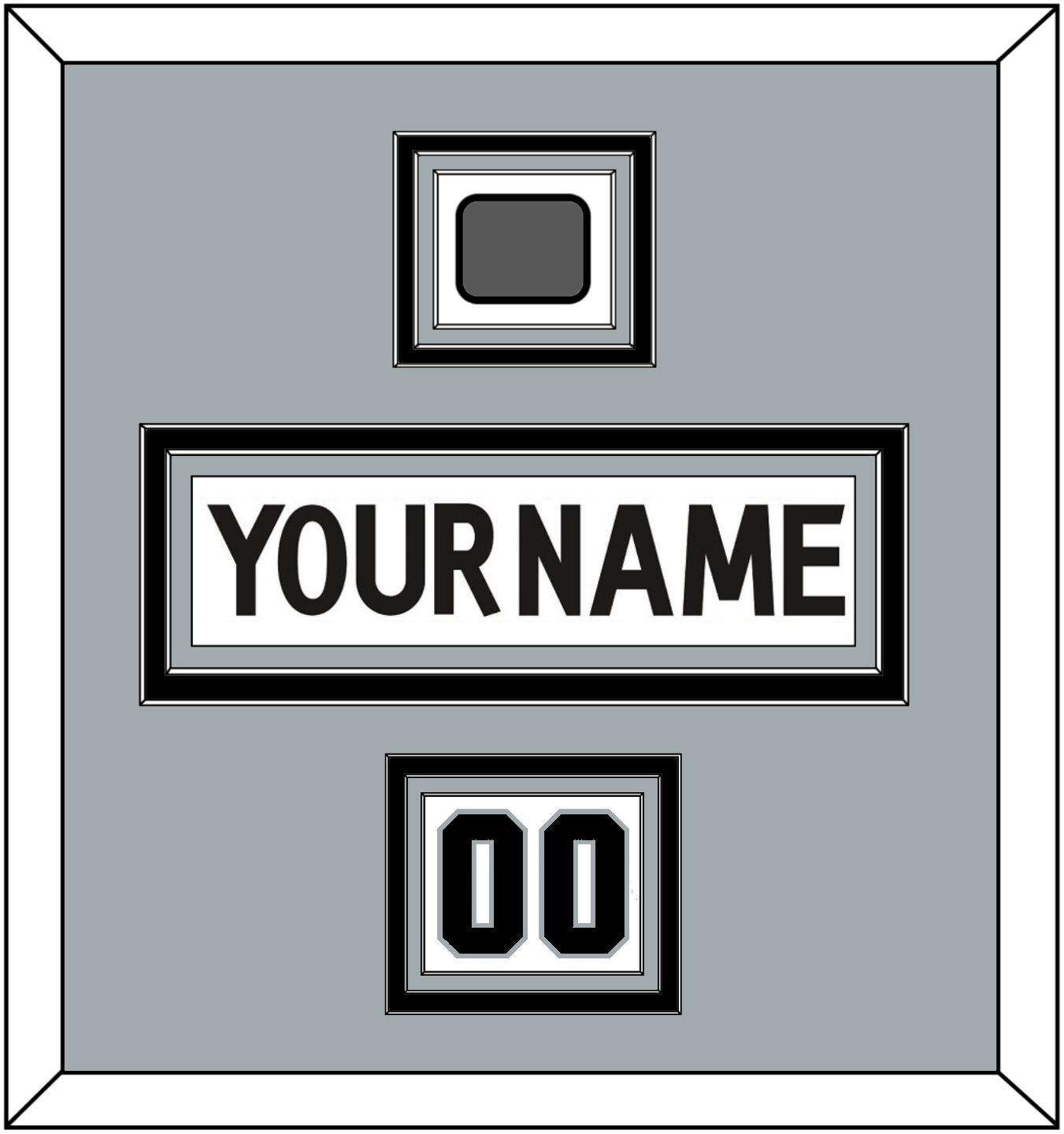 Los Angeles Nameplate, Number (Shoulder) & Stanley Cup Champions Patch - Road White (2011-2017) - Premier Tier 4