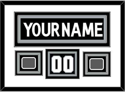Los Angeles Nameplate, Number (Shoulder) With 2 Stanley Cup Champions Patches - Home Black (2011-2017) - Premier Tier 1