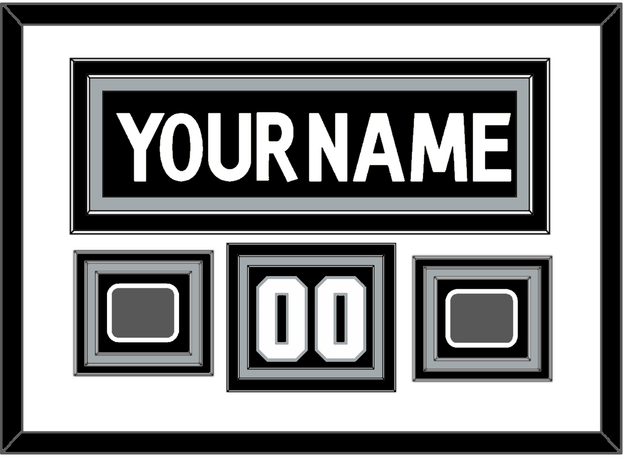 Los Angeles Nameplate, Number (Shoulder) With 2 Stanley Cup Finals Patches - Home Black (2011-2017) - Premier Tier 1