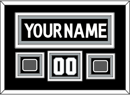 Los Angeles Nameplate, Number (Shoulder) With 2 Stanley Cup Champions Patches - Home Black (2011-2017) - Premier Tier 2