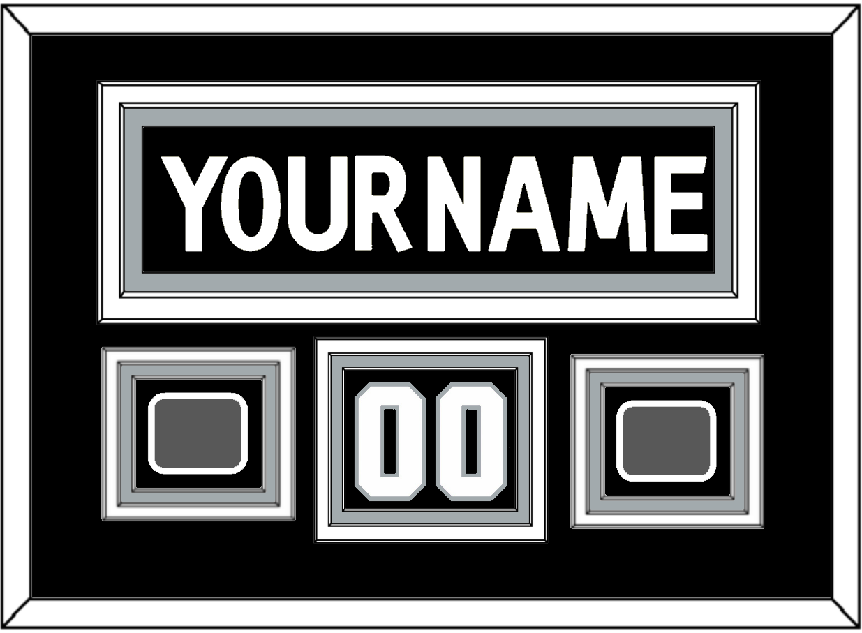 Los Angeles Nameplate, Number (Shoulder) With 2 Stanley Cup Finals Patches - Home Black (2011-2017) - Premier Tier 2