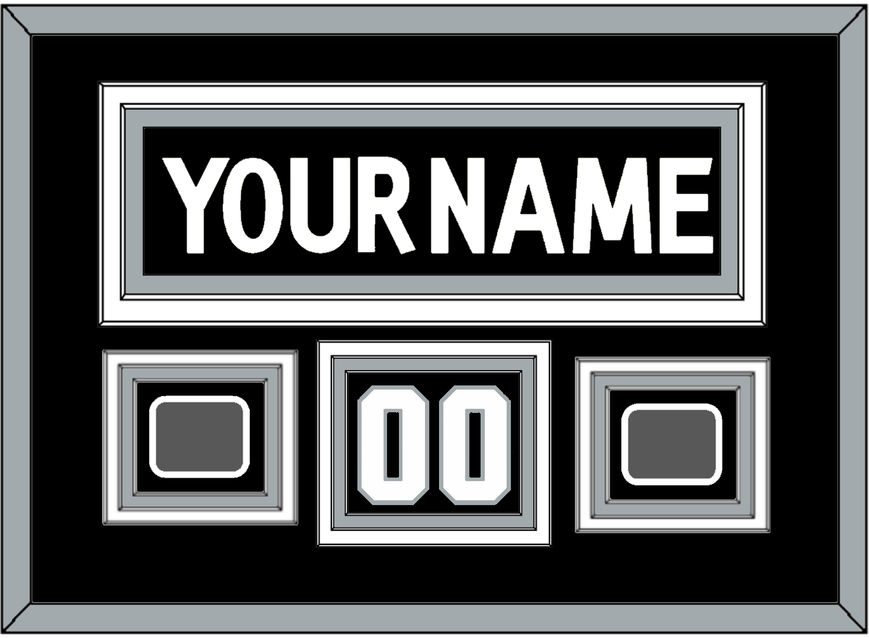 Los Angeles Nameplate, Number (Shoulder) With 2 Stanley Cup Champions Patches - Home Black (2011-2017) - Premier Tier 2