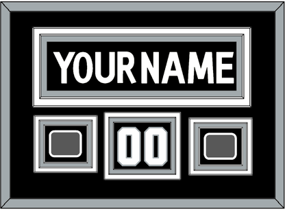 Los Angeles Nameplate, Number (Shoulder) With 2 Stanley Cup Champions Patches - Home Black (2011-2017) - Premier Tier 2