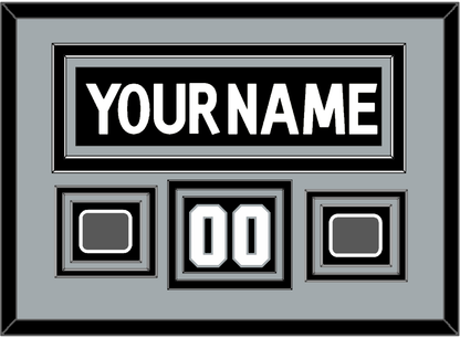 Los Angeles Nameplate, Number (Shoulder) With 2 Stanley Cup Champions Patches - Home Black (2011-2017) - Premier Tier 3