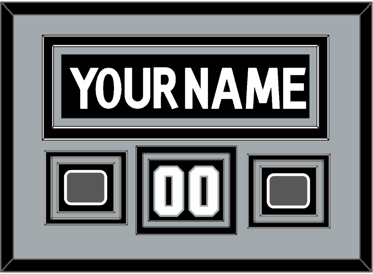 Los Angeles Nameplate, Number (Shoulder) With 2 Stanley Cup Finals Patches - Home Black (2011-2017) - Premier Tier 3