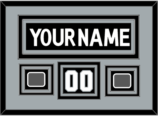 Los Angeles Nameplate, Number (Shoulder) With 2 Stanley Cup Finals Patches - Home Black (2011-2017) - Premier Tier 3