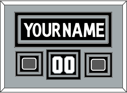 Los Angeles Nameplate, Number (Shoulder) With 2 Stanley Cup Champions Patches - Home Black (2011-2017) - Premier Tier 3