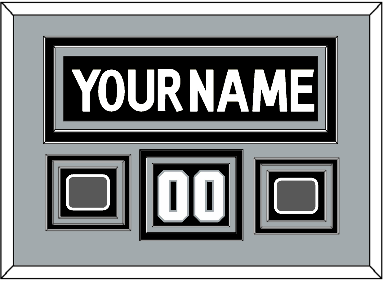 Los Angeles Nameplate, Number (Shoulder) With 2 Stanley Cup Finals Patches - Home Black (2011-2017) - Premier Tier 3