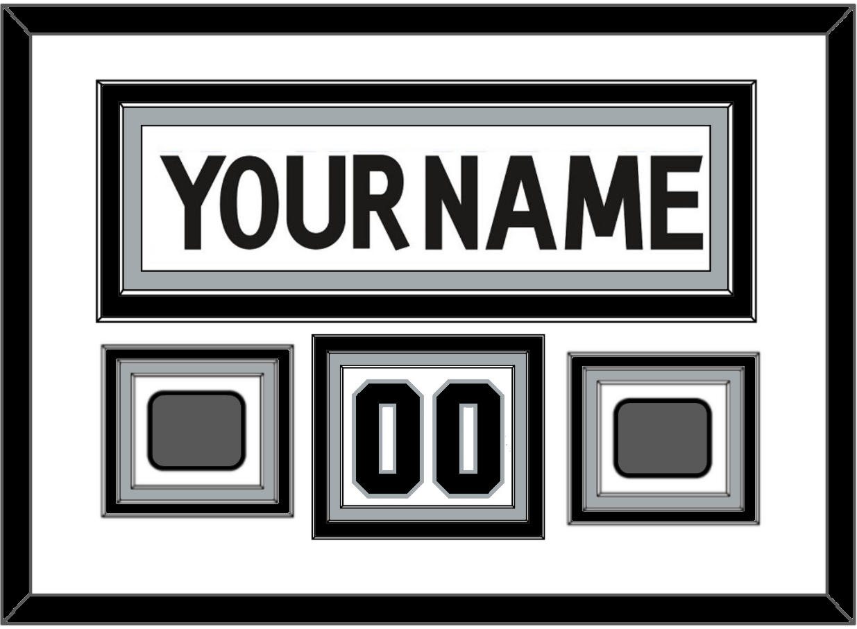 Los Angeles Nameplate, Number (Shoulder) With 2 Stanley Cup Champions Patches - Road White (2011-2017) - Premier Tier 1