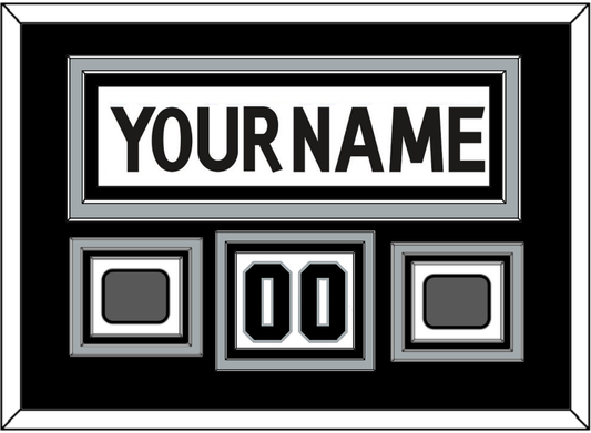 Los Angeles Nameplate, Number (Shoulder) With 2 Stanley Cup Finals Patches - Road White (2011-2017) - Premier Tier 2