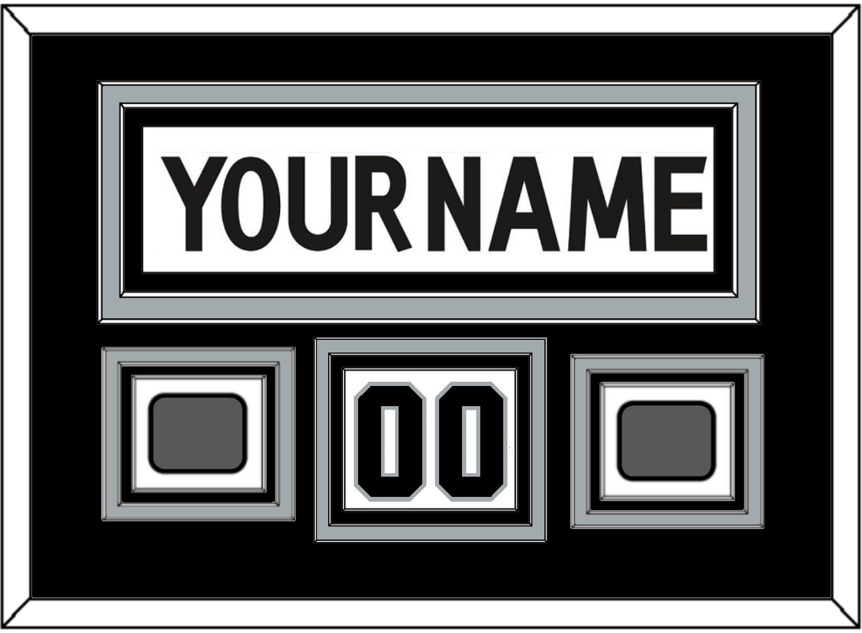 Los Angeles Nameplate, Number (Shoulder) With 2 Stanley Cup Champions Patches - Road White (2011-2017) - Premier Tier 2