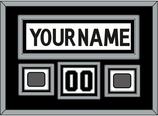 Los Angeles Nameplate, Number (Shoulder) With 2 Stanley Cup Finals Patches - Road White (2011-2017) - Premier Tier 2