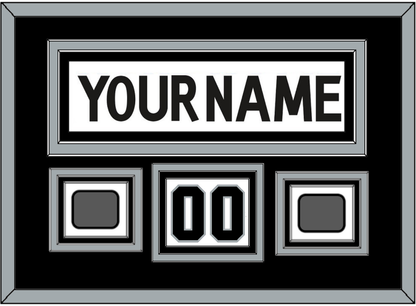 Los Angeles Nameplate, Number (Shoulder) With 2 Stanley Cup Champions Patches - Road White (2011-2017) - Premier Tier 2
