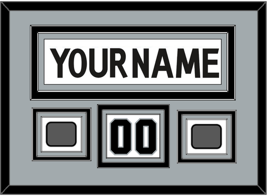 Los Angeles Nameplate, Number (Shoulder) With 2 Stanley Cup Finals Patches - Road White (2011-2017) - Premier Tier 3