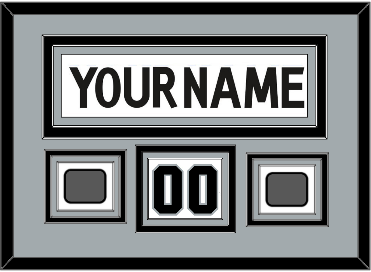 Los Angeles Nameplate, Number (Shoulder) With 2 Stanley Cup Champions Patches - Road White (2011-2017) - Premier Tier 3
