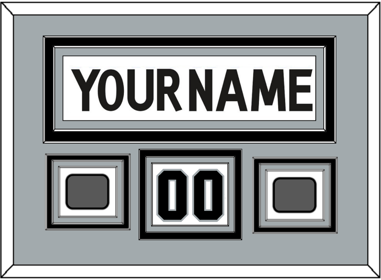 Los Angeles Nameplate, Number (Shoulder) With 2 Stanley Cup Champions Patches - Road White (2011-2017) - Premier Tier 3