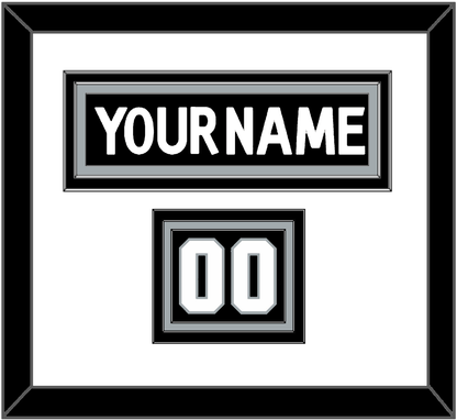 Los Angeles Nameplate & Number (Shoulder) - Home Black (2011-2017) - Premier Tier 1