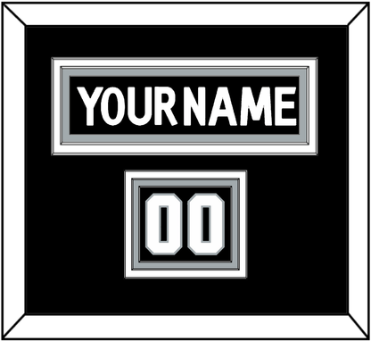 Los Angeles Nameplate & Number (Shoulder) - Home Black (2017-2024) - Premier Tier 2