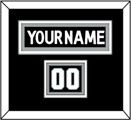 Los Angeles Nameplate & Number (Shoulder) - Home Black (2011-2017) - Premier Tier 2