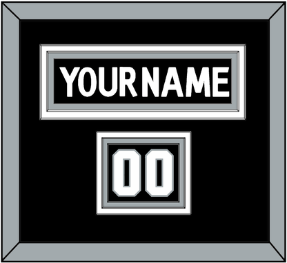 Los Angeles Nameplate & Number (Shoulder) - Home Black (2011-2017) - Premier Tier 2