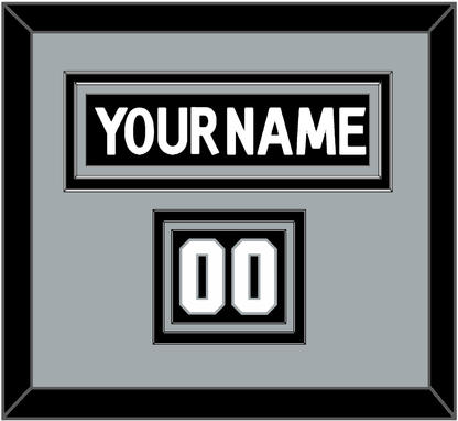 Los Angeles Nameplate & Number (Shoulder) - Home Black (2011-2017) - Premier Tier 3