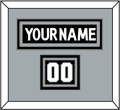 Los Angeles Nameplate & Number (Shoulder) - Home Black (2017-2024) - Premier Tier 3