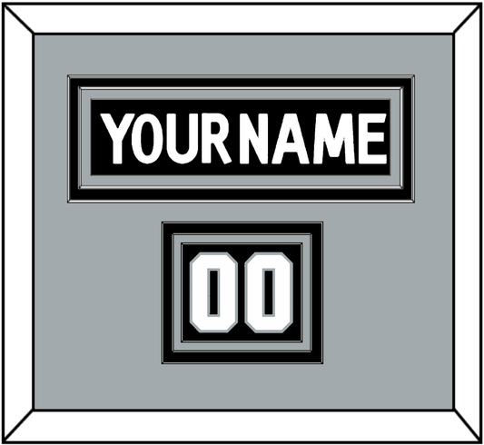 Los Angeles Nameplate & Number (Shoulder) - Home Black (2011-2017) - Premier Tier 3